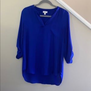 Royal blue blouse